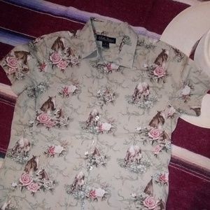 💥💥💥SOLD💥💥💥Horse button down